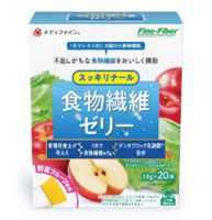 <div class='lum-box'><h4 class='fontColor_blue lum-font-size'>食物繊維ゼリー20包</h4></div><div class='lum-font-cnt'>●1本で食物繊維約5g摂取（レタス約1.5個分）●簡単摂取可能なスティックタイプ●デンタブロック乳酸菌®配合●アレルゲンフリー（特定原材料7品目※不使用）</div>