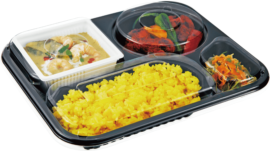 <div class='lum-box'><h4 class='fontColor_blue lum-font-size'>SDカレー</h4></div><div class='lum-font-cnt'>深さのあるお弁当容器。
スープも置きやすい形状のため、配膳も簡単にできます。</div>