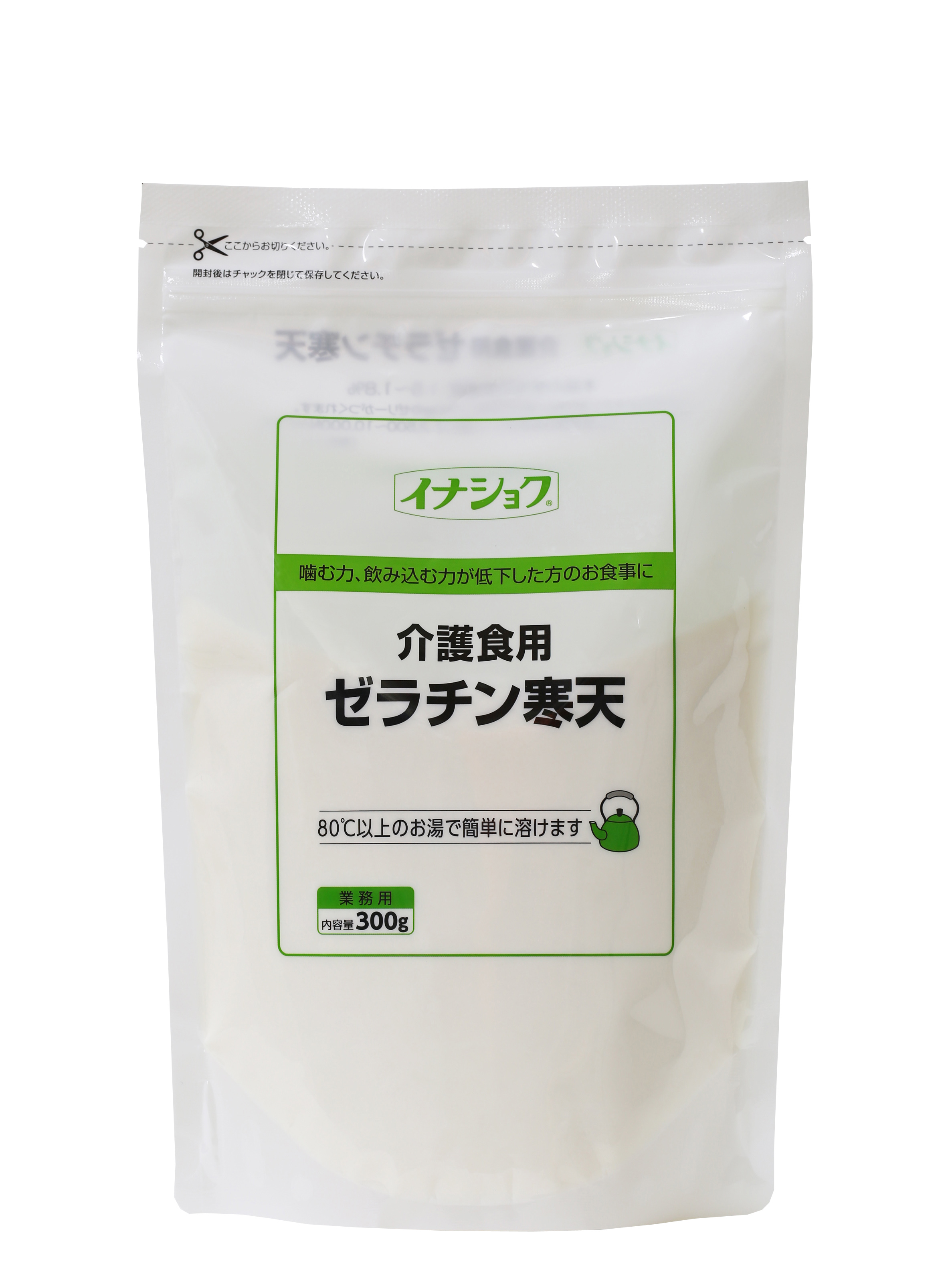 <div class='lum-box'><h4 class='fontColor_blue lum-font-size'>介護食用ゼラチン寒天</h4></div><div class='lum-font-cnt'>寒天とゼラチンの融合により、ダレにくいゼリーを作ります。
水分補給、デザート、おかずなどのゼリーに幅広くご利用できます。</div>