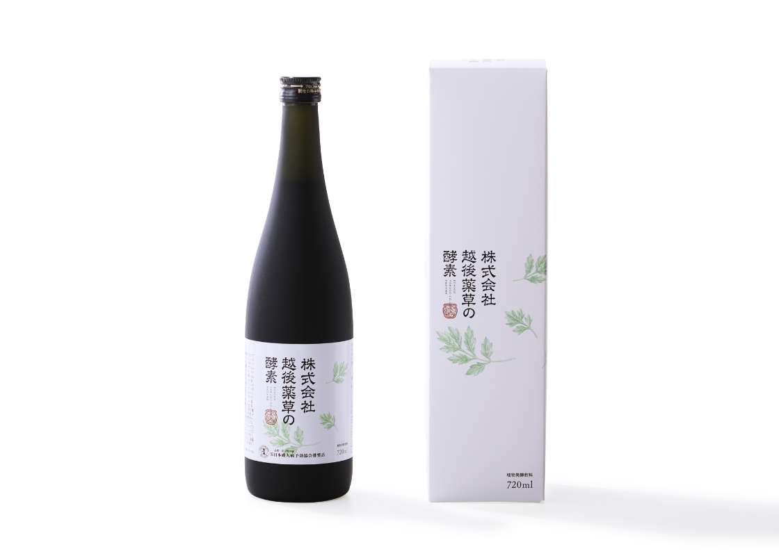 <div class='lum-box'><h4 class='fontColor_blue lum-font-size'>株式会社越後薬草の酵素</h4></div><div class='lum-font-cnt'>野草という「素材」、陶器のかめという「器」、発酵に適した上越という「風土」の3つの要素を掛け合わせた代表商品「株式会社越後薬草の酵素」は、酵素業界で唯一、医学団体 日本成人病予防協会から品質と安全性を評価され、推奨品として認可されています。</div>