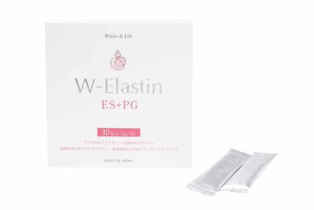 <div class='lum-box'><h4 class='fontColor_blue lum-font-size'>Wエラスチン</h4></div><div class='lum-font-cnt'>本品は、ハリを生み出すカツオ由来のエラスチンに卵殻膜由来のエラスチンをW配合しました。
エラスチンとともに肌を支えるプロテオグリカンに、糖化を抑制するヒシエキスも加えた贅沢配合の美容訴求のパウダー商品です。
ベリー味の顆パウダーで飲みやすく、毎日続けやすいです。</div>