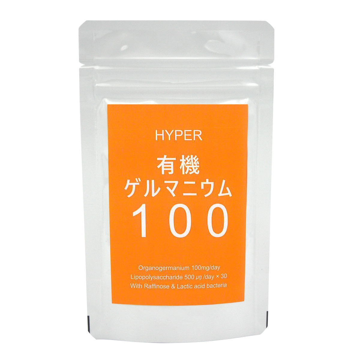 <div class='lum-box'><h4 class='fontColor_blue lum-font-size'>ハイパー有機ゲルマニウム100</h4></div><div class='lum-font-cnt'>「HYPER 有機ゲルマニウム 100」は、 たったスプーン一杯で（株）浅井ゲルマニウム研究所の大人1日の効果的な推奨量100mgの有機ゲルマニウムが摂取できます。さらに近年話題のLPS（リポポリサッカライド）の大人1日の推奨量500μgも同時に摂取できますので、アサイゲルマニウムとLPSと一緒にとることでコロナ禍に負けない毎日の健康生活をサポートしていきます。</div>