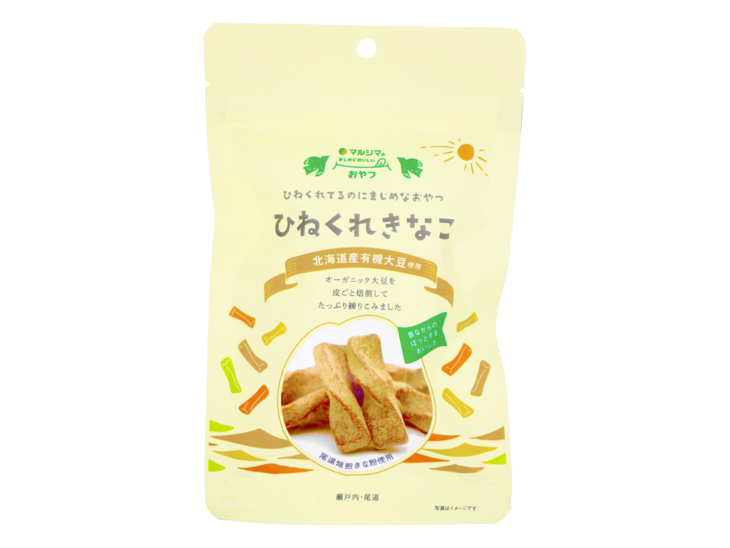 <div class='lum-box'><h4 class='fontColor_blue lum-font-size'>ひねくれきなこ</h4></div><div class='lum-font-cnt'>まじめにおいしいおやつ
きな粉の味わいと、北海道産てんさい糖のやさしい甘さ、しっとりした食感がクセになる、昔ながらのほっとするおやつです。</div>