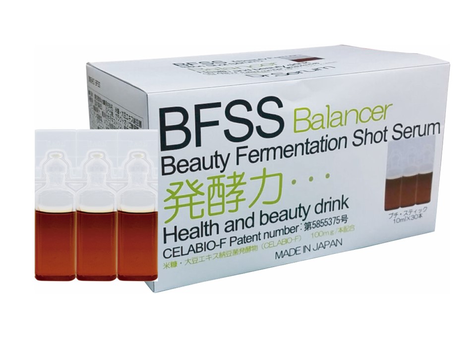 <div class='lum-box'><h4 class='fontColor_blue lum-font-size'>BFSSバランサー</h4></div><div class='lum-font-cnt'>「BFSSバランサー」はシミやシワ、ハリ改善など、肌に良い影響を与えるものから、更年期や抗酸化、抗疲労など健康・体内美容に良い影響を与えるものまでをトータルに考え、配合成分ひとつひとつを厳選した美容ドリンクです。</div>