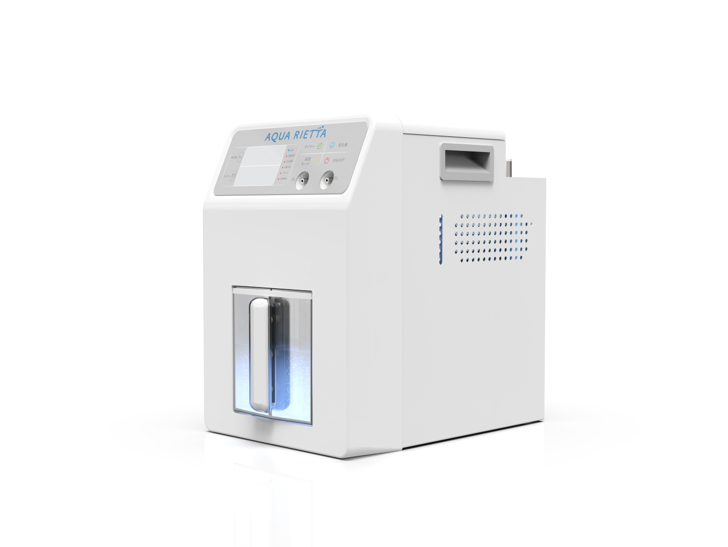 <div class='lum-box'><h4 class='fontColor_blue lum-font-size'>Aqua Rietta Y2000 水素発生器</h4></div><div class='lum-font-cnt'>【サロン・クリニック様に人気】業界最高水準の毎分2000mL水素発生量。最長10時間連続吸入可能で、水素酸素混合吸入も可能(＠3000mL/分)。
この発生量で、僅か11kg、幅25×奥行37×高さ38cm。</div>