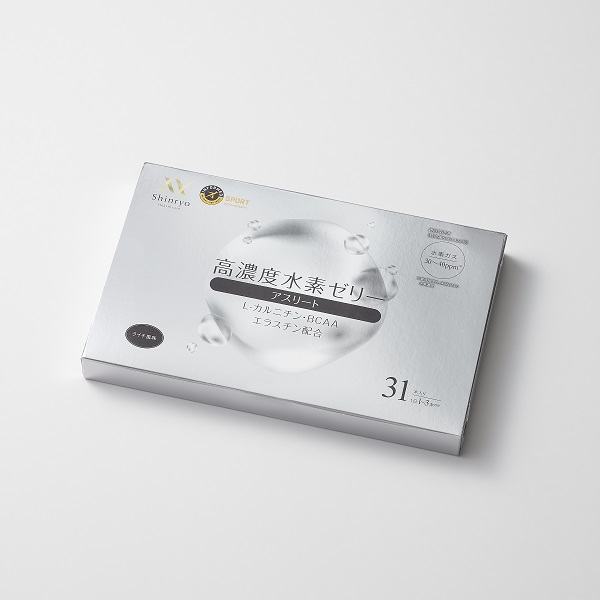 <div class='lum-box'><h4 class='fontColor_blue lum-font-size'>【高濃度水素ゼリーS-エス-】アンチドーピング認証取得</h4></div><div class='lum-font-cnt'>「睡眠の質を高める」水素分子を機能性関与成分とした日本初の機能性表示食品。1本10gのゼリーに水素濃度は30~40ppm！水素分子を基材に溶かすのではなく、水素分子の微細な泡を、ゼラチン等の高分子内に分散して保持させ、安定的に製造する技術の開発に成功しました。水素に加えてカルニチン、エラスチン配合。</div>