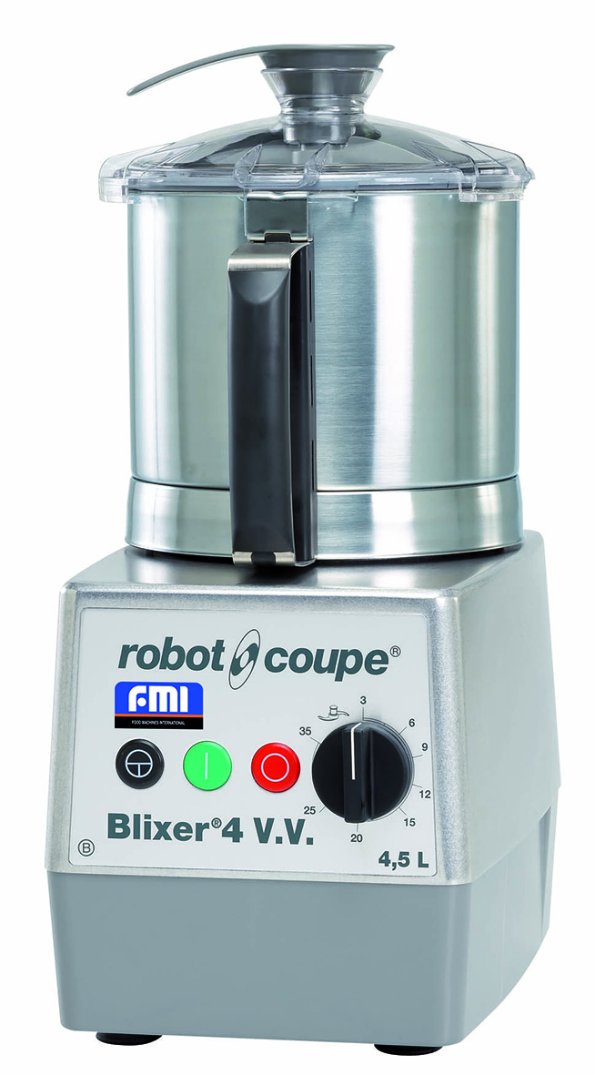 <div class='lum-box'><h4 class='fontColor_blue lum-font-size'>ブリクサー BLIXER-4 V.V.B</h4></div><div class='lum-font-cnt'>形態対応食に専用開発されたミキサー
粗刻み～ペースト食まで無段変速機能により
加水を抑えた、栄養価の高い処理を実現。
低栄養、味が薄い、見た目の問題解します。</div>