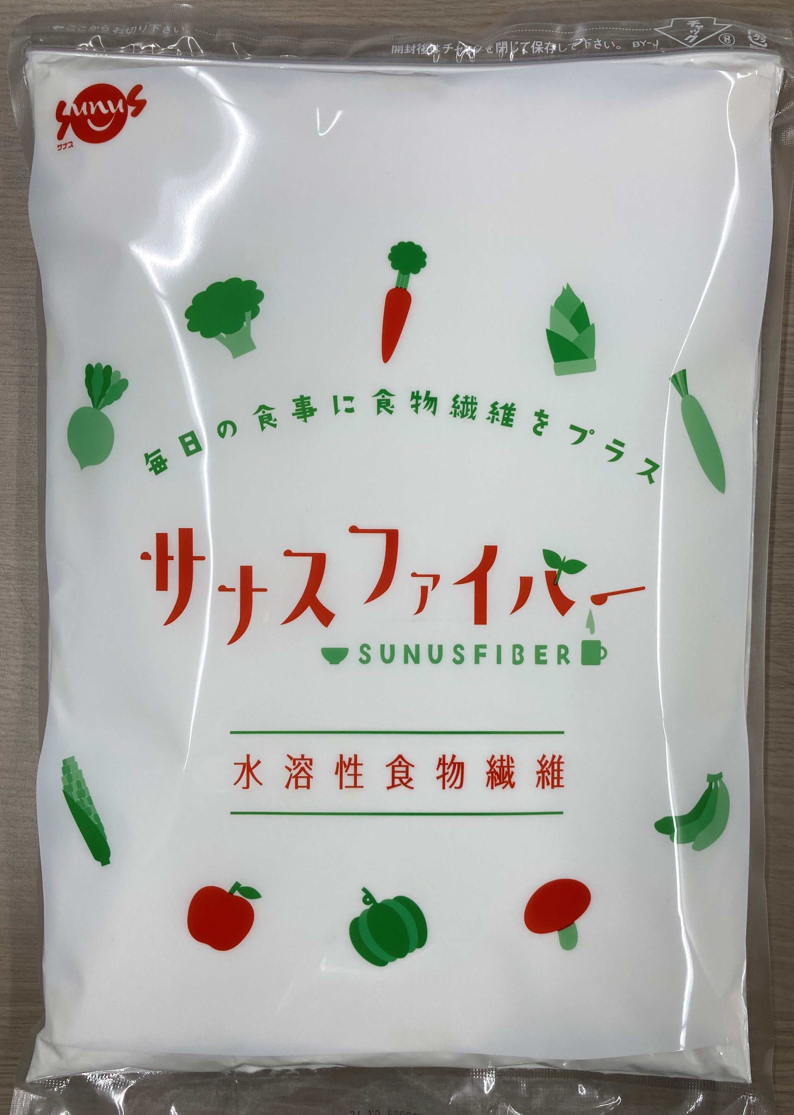 <div class='lum-box'><h4 class='fontColor_blue lum-font-size'>SUNUSFIBER</h4></div><div class='lum-font-cnt'>You can easily intake dietary fiber from SUNUSFIBER. You can consume it by mixing with ordinary foods and drinks. It contains dietary fiber more than 80%. Two tea spoons of SUNUSFIBER can provide dietary fiber equivalent to approximately one lettuce.  </div>