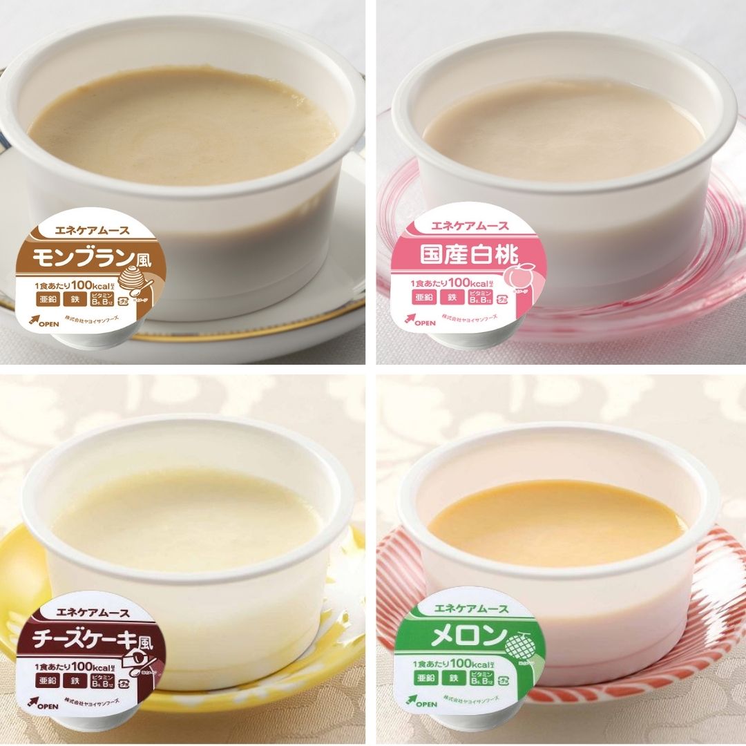 <div class='lum-box'><h4 class='fontColor_blue lum-font-size'>SF エネケアムース35(鉄・亜鉛)</h4></div><div class='lum-font-cnt'>エネルギー、亜鉛、鉄、ビタミンB6・B12に配慮したデザートです。アイテムは4品。生クリームを使用し、素材の味わいを楽しめるムースです。</div>
