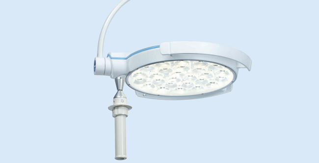 <div class='lum-box'><h4 class='fontColor_blue lum-font-size'>Dr. Mach LED150FP手術灯</h4></div><div class='lum-font-cnt'>小型手術室用LED照明 Mach LED150FP/150MCは、軽い・薄い・明るいLED小型手術灯です。
130,000Lux, 色温度調節機能を体験できます</div>