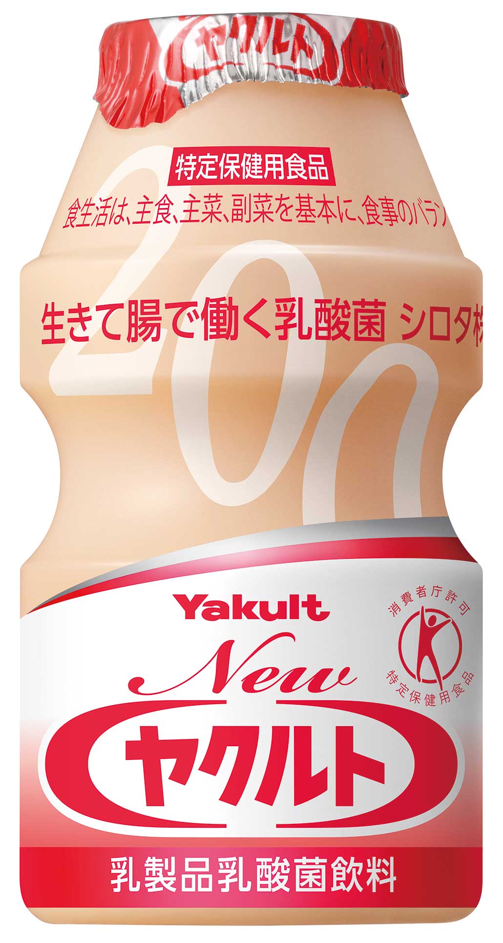 <div class='lum-box'><h4 class='fontColor_blue lum-font-size'>Newヤクルト</h4></div><div class='lum-font-cnt'>生きて腸で働く乳酸菌 シロタ株(Ｌ．カゼイ YIT 9029 )が1本（65ml）に200億個含まれている「乳製品乳酸菌飲料」です。</div>
