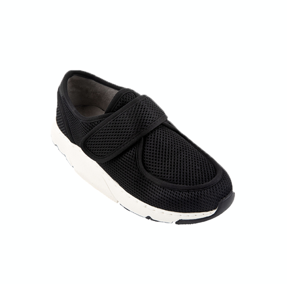 <div class='lum-box'><h4 class='fontColor_blue lum-font-size'>OSLO / ABS24005</h4></div><div class='lum-font-cnt'>Made from breathable, antimicrobial technical fabric, these shoes are ideal for both indoor and outdoor use. Featuring a Velcro strap for a convenient fit, it is also equipped with Axis Balance Shoes, designed to improve balance and reduce the risk of falls. The memory microfiber insole is removable for personalized comfort.</div>