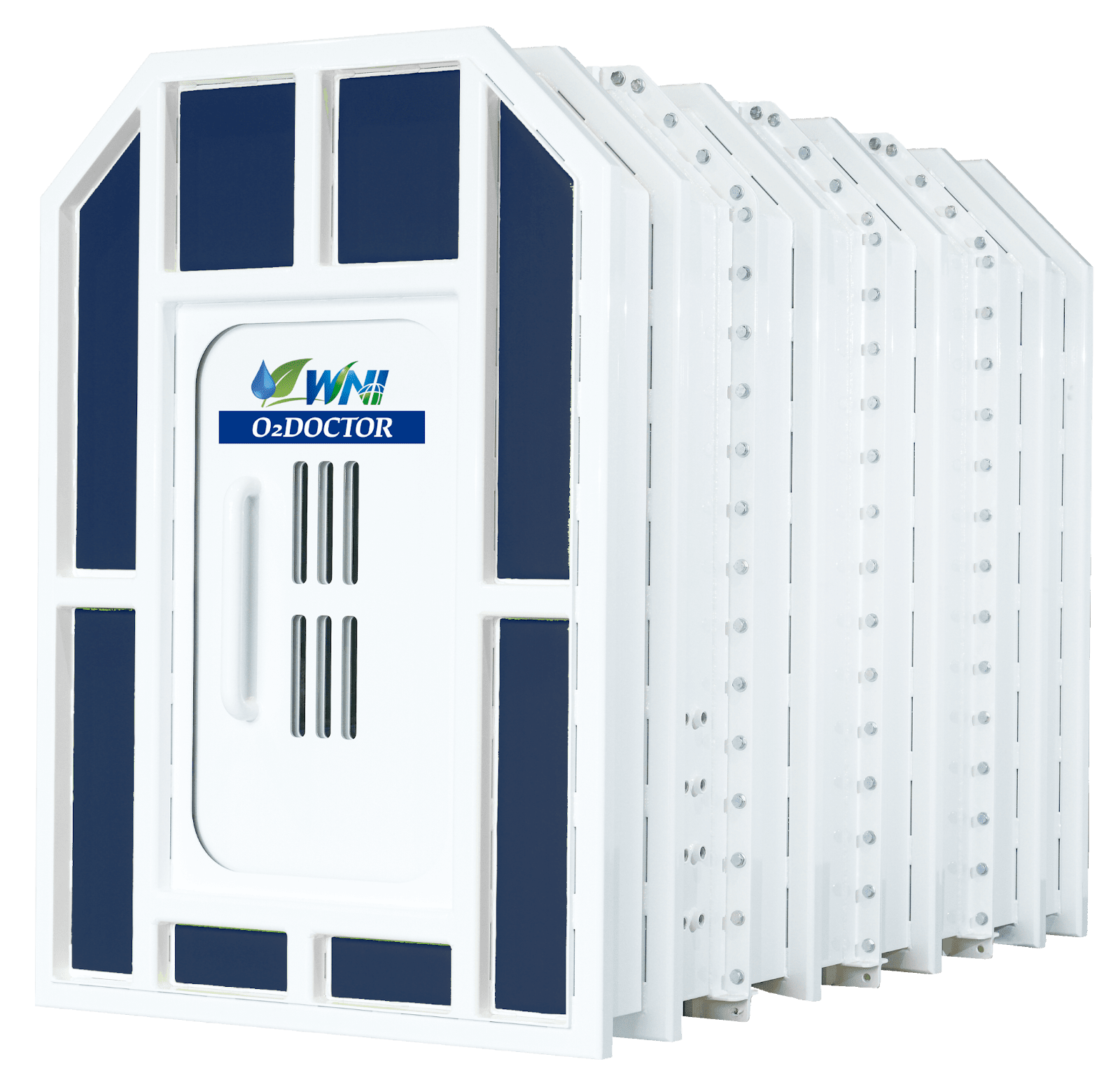 <div class='lum-box'><h4 class='fontColor_blue lum-font-size'>1.9 ATA Adjustable! Dome-shaped Oxygen Capsule</h4>
         </div>
         <div class='lum-font-cnt'>A spacious and comfortable oxygen capsule! The pressure can be freely adjusted from **1.1 to 1.9 ATA**, creating the optimal environment to suit your mood and physical condition. Perfect for both **commercial and home use**, it can be utilized in a wide range of settings. Additionally, its **modular structure allows installation even in narrow entryways**, making it easy to set up in various spaces without limitation.</div>