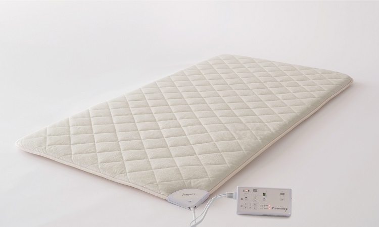 <div class='lum-box'><h4 class='fontColor_blue lum-font-size'>Electric Potential and Thermo Therapy Mattress</h4>
         </div>
         <div class='lum-font-cnt'>This is a mattress-shaped treatment equipment that alleviates physical ailment that many people suffer from, such as insomnia, fatigue, and poor blood circulation. Our original and unique heater material called "Carboflatex" is used in this mattress. Please experience the difference in warmth.</div>