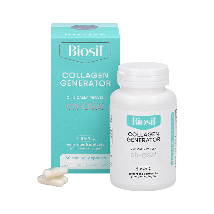 <div class='lum-box'><h4 class='fontColor_blue lum-font-size'>Biosil Original Capsules </h4>
         </div>
         <div class='lum-font-cnt'>This is the Biosil Original Vegan Capsule, our best seller! So grow your glow with these convenient capsules. Take one in the morning & one at night for luminous skin, thicker hair, and seriously strong nails as well as healthy bones and joints. Not a fan of capsules? Check out our drops or smaller Biosil Liquid Vegan Capsules. Same radiant results, all vegan, all clinically proven.
</div>