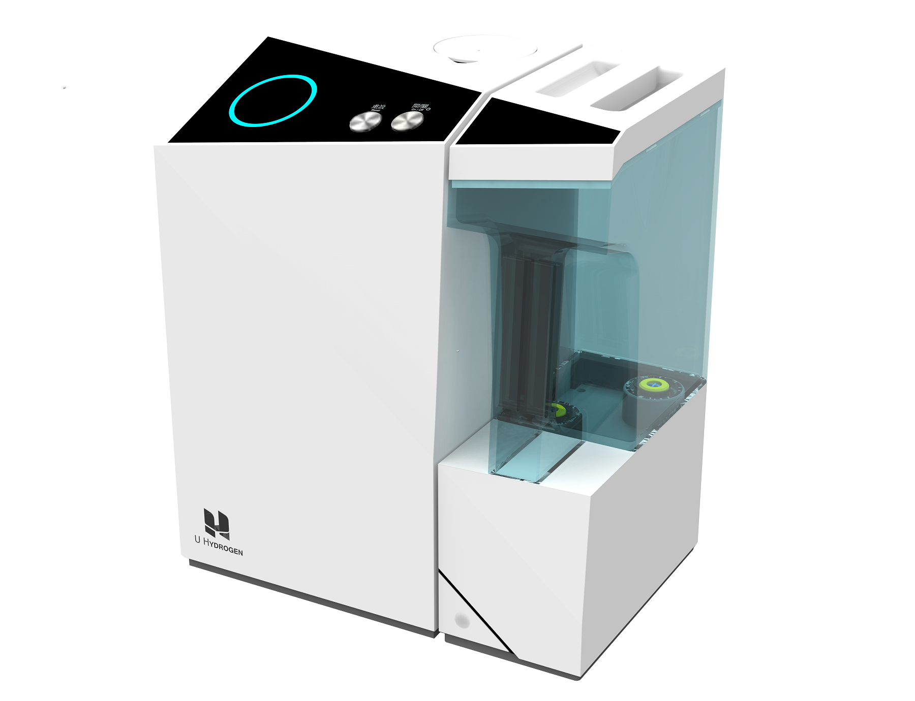 <div class='lum-box'><h4 class='fontColor_blue lum-font-size'>水素ガス吸入器</h4></div><div class='lum-font-cnt'>タッチパネルで操作が簡単。各種のアラーム機能を搭載。高性能な水素生成セルを採用しているので長寿命で、また未使用で長期保管してもセル性能を維持するため水素ガス発生量は減少しません。商品ラインナップは、水素ガス発生量100～3000cc/分。ご希望のデザイン、水素ガス発生量の商品のOEM注文を承ります。</div>