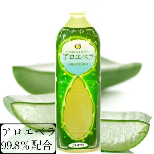 <div class='lum-box'><h4 class='fontColor_blue lum-font-size'>沖縄産アロエベラジュース1Ｌ</h4></div><div class='lum-font-cnt'>アロエベラはアメリカやメキシコ、日本では沖縄で多く栽培されており、その大きな葉肉中のゲル質に約200種類の有効成分が含まれています。弊社では1枚1枚丁寧に皮を剥いで葉肉だけを使用した良質な県産アロエベラを飲料として販売しております。</div>