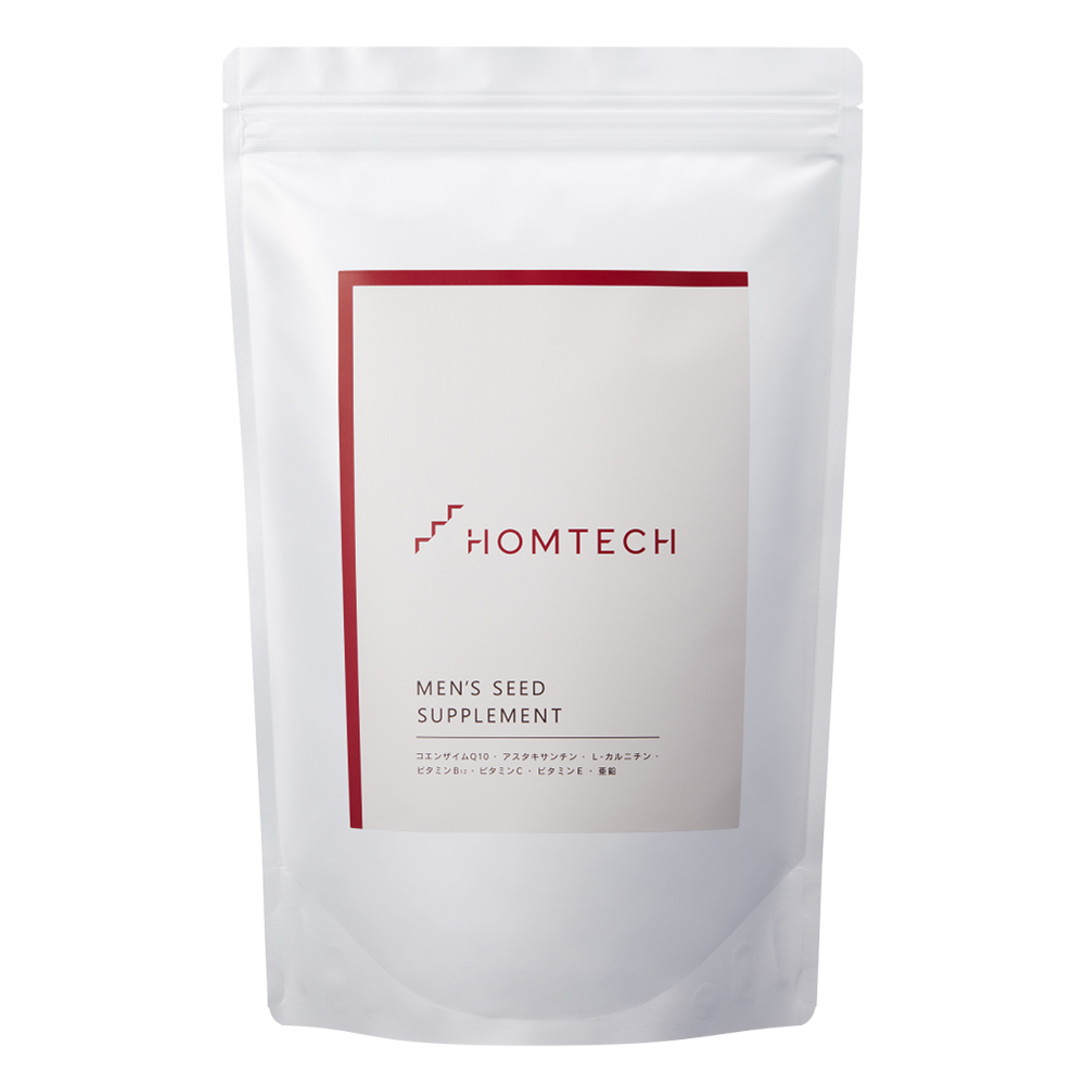 <div class='lum-box'><h4 class='fontColor_blue lum-font-size'>HOMTECH MEN’S SEED SUPPLEMENT</h4></div>
        		 <div class='lum-font-cnt'>Doctors have carefully selected ingredients to help build the bodies of men who are serious about trying to conceive. Contains seven ingredients necessary for men trying to conceive, including coenzyme Q10, astaxanthin, and zinc. (No fragrances or preservatives) In addition, we have focused on convenience and individually packaged each serving to ensure that it can be used continuously.</div>