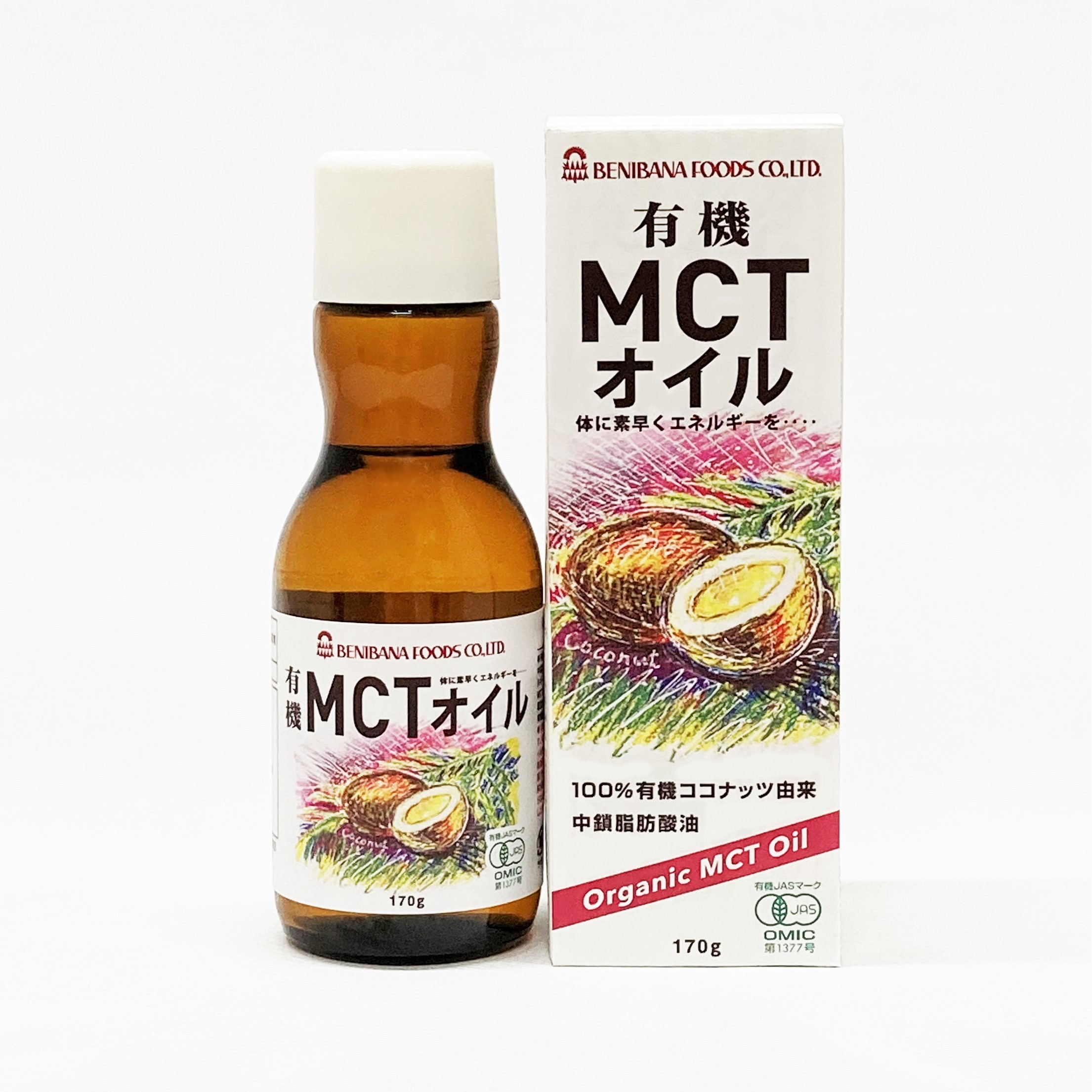 <div class='lum-box'><h4 class='fontColor_blue lum-font-size'>Organic MCT Oil</h4></div>
        		 <div class='lum-font-cnt'>Our organic MCT oil is derived from 100% organic coconuts. Its main components are C8 (caprylic acid) and C10 (capric acid), which are easily converted into energy. It is a tasteless, odorless, and smooth oil, so it can be used in any dish.
</div>