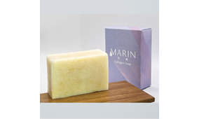 <div class='lum-box'><h4 class='fontColor_blue lum-font-size'>Marin Collagen Soap</h4></div>
        		 <div class='lum-font-cnt'>It is a handmade facial cleansing soap that contains collagen, olive fruit oil, and various vegetable oils.</div>