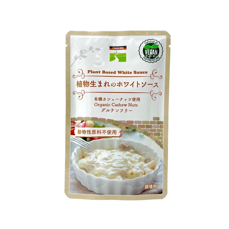 <div class='lum-box'><h4 class='fontColor_blue lum-font-size'>Plant-based white sauce</h4></div>
        		 <div class='lum-font-cnt'>It took seven years from 2016 to finally bring this product to market. This
vegetable white sauce has a deep flavor that you would never guess is made from simple ingredients, carefully selected organic cashew nuts as a base. We are
particular about the ingredients, using Libre Flower brown rice flour and the first pressed rapeseed salad oil.　</div>