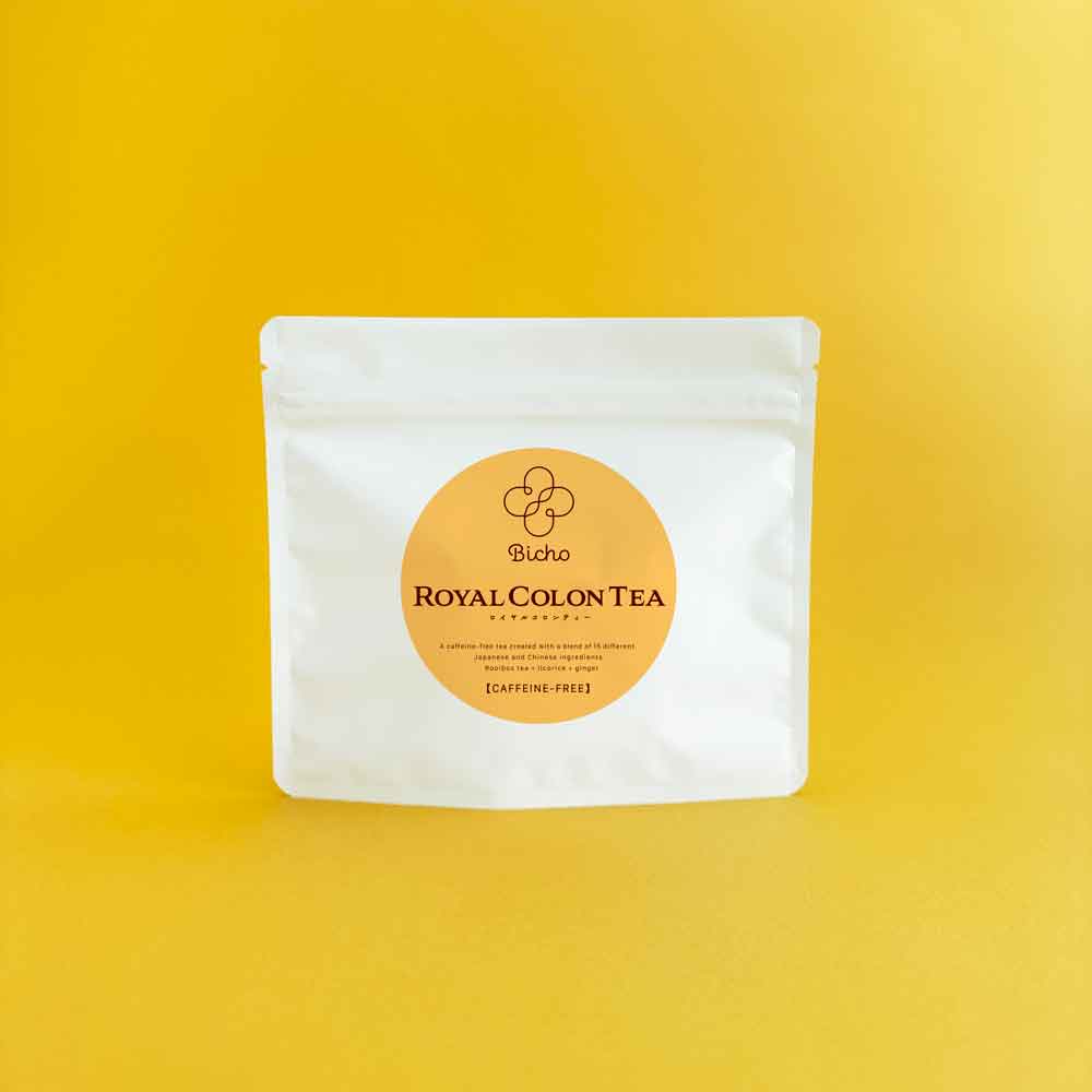 <div class='lum-box'><h4 class='fontColor_blue lum-font-size'>Royal colon tea</h4></div>
        		 <div class='lum-font-cnt'>This rooibos tea is blended with a focus on ingredients with the body's internal flora in mind. Based on the theory of Yin-Yang and the Five Elements, we have created a unique blend of 15 types of Japanese and Chinese ingredients that are pleasing to the female body.</div>