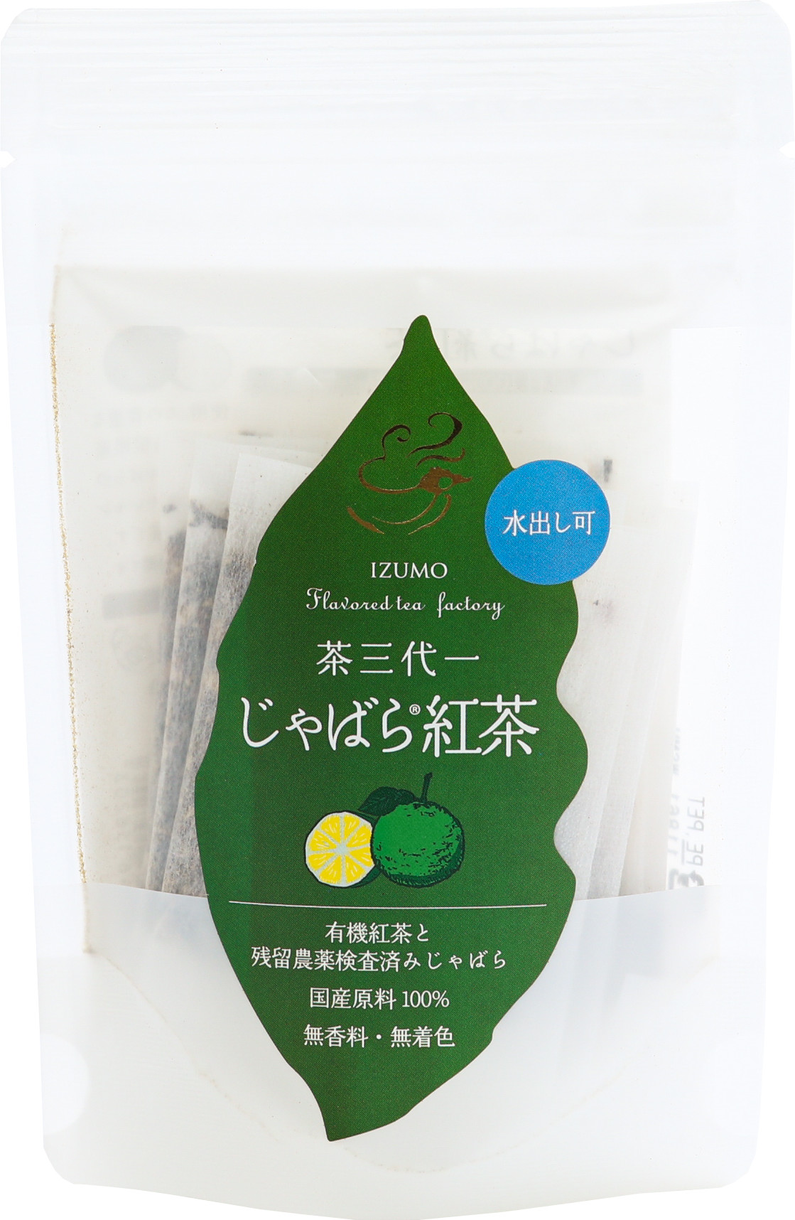 <div class='lum-box'><h4 class='fontColor_blue lum-font-size'>じゃばら紅茶</h4></div><div class='lum-font-cnt'>特定産地、和歌山県東牟婁郡北山村のじゃばらを使用。この貴重なじゃばらを、植物性堆肥を用いて手間暇かけて育てられた島根県産有機紅茶とブレンドしました。</div>