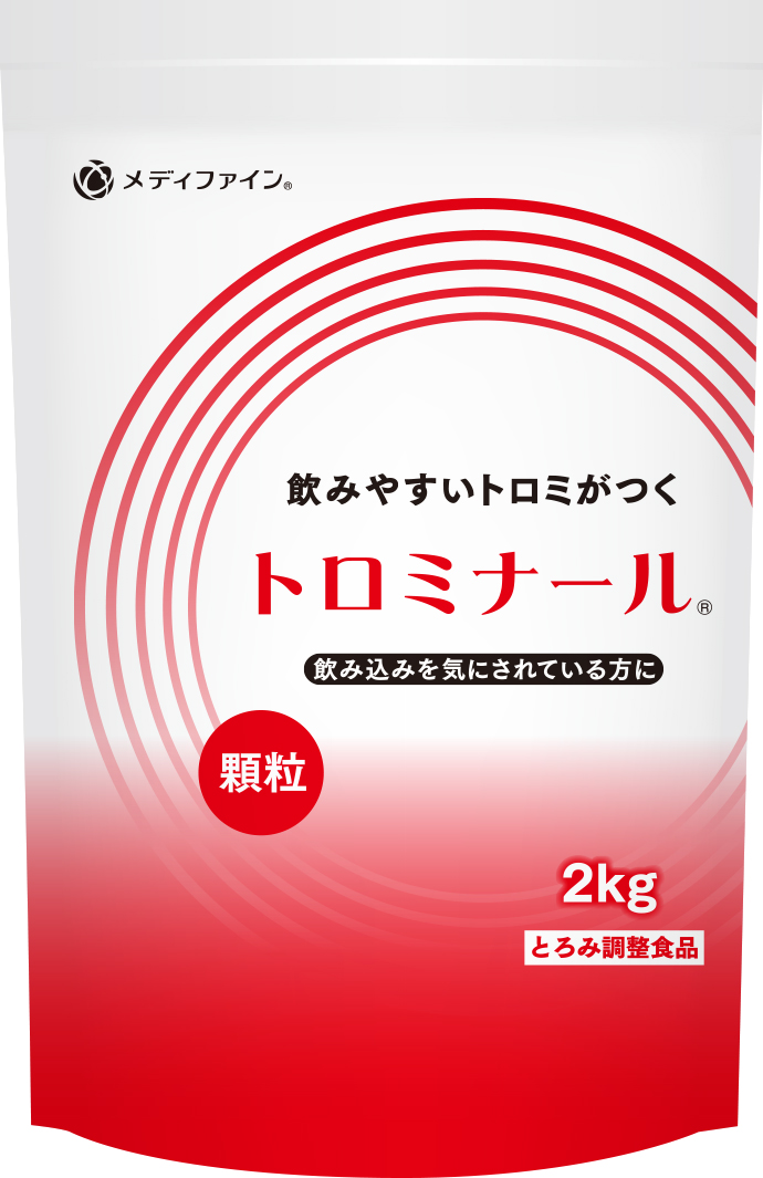 <div class='lum-box'><h4 class='fontColor_blue lum-font-size'>とろみ調整食品</h4></div><div class='lum-font-cnt'>飲み込みに不安のある方へ。
用途に合わせ選べる3種のとろみ剤を豊富な規格で。
時間・温度に関わらず安定的な使いやすいとろみ調整食品です。</div>