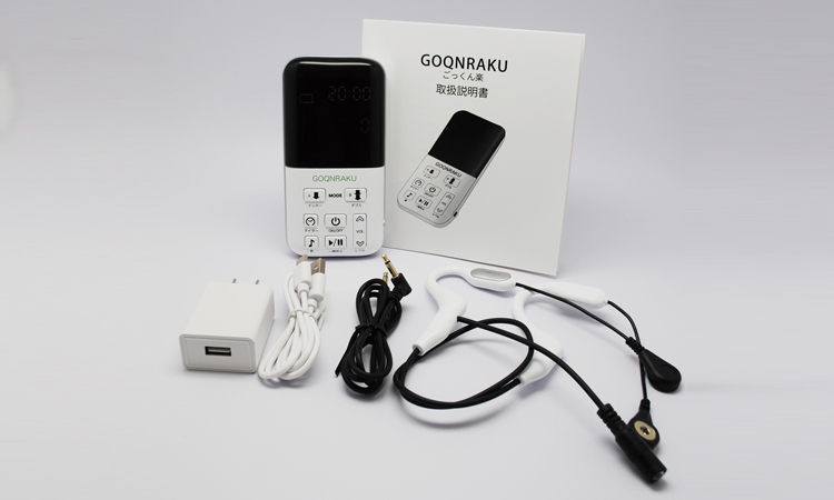 <div class='lum-box'><h4 class='fontColor_blue lum-font-size'>ごっくん楽</h4></div><div class='lum-font-cnt'>特許技術を応用した複合低周波ＥＭＳを実装。深部の筋肉までしっかり鍛える、全く新しい嚥下機能トレーニング機器です。</div>