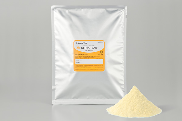 <div class='lum-box'><h4 class='fontColor_blue lum-font-size'>シトラピーク®</h4></div><div class='lum-font-cnt'>多機能ポリフェノールシトラピーク®は、食品への加工適正と体内への吸収性を改善した素材です。機能性表示食品としての届出実績があります。</div>