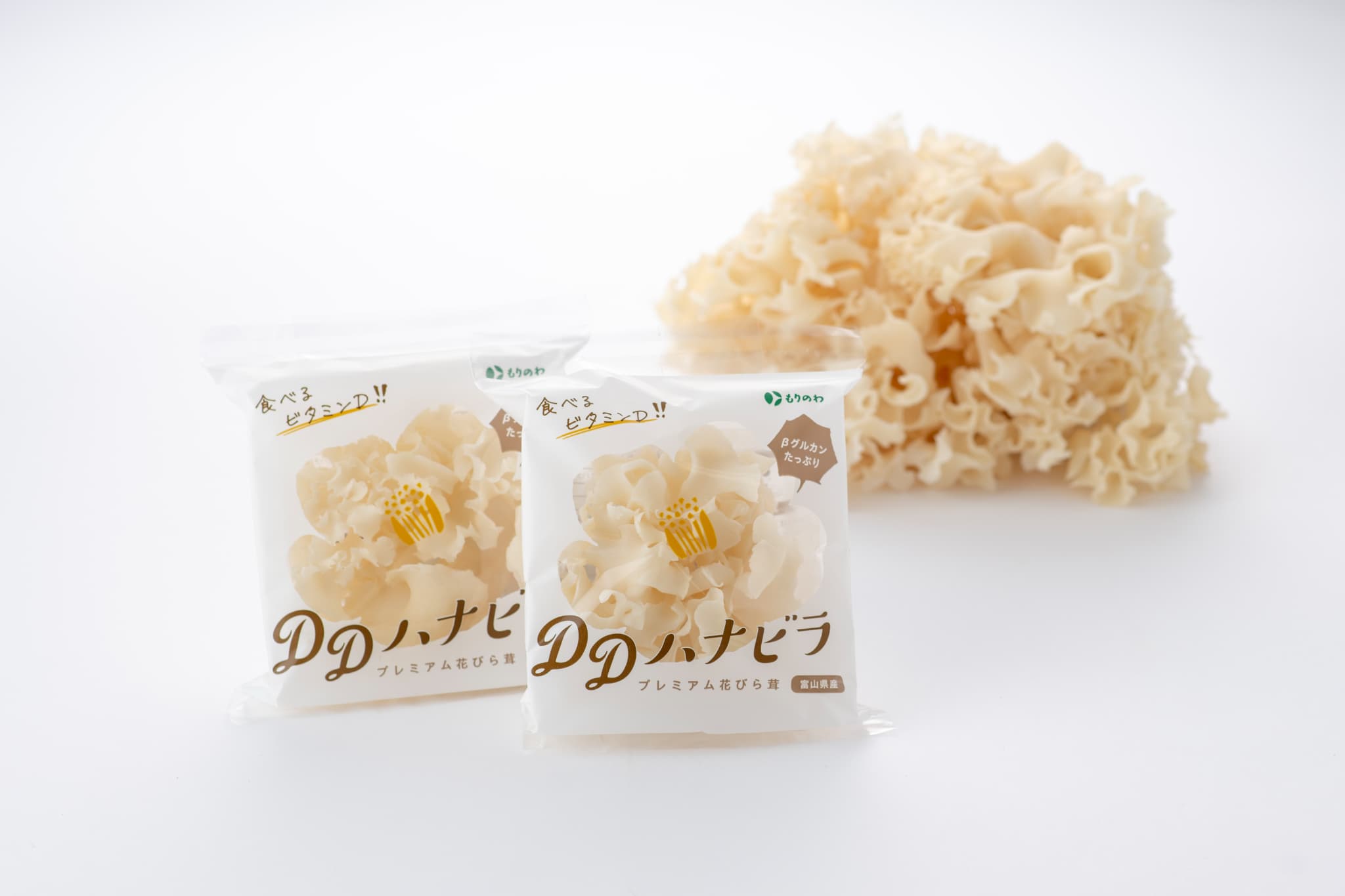 <div class='lum-box'><h4 class='fontColor_blue lum-font-size'>DDハナビラ 　ビタミンＤを豊富に含んだプレミアム花びら茸</h4></div><div class='lum-font-cnt'>100ｇあたり 54.9 ㎍のビタミンＤが含まれています。独特のプリプリ、コリコリとした食感で和洋中どのような料理にも合うので、「食べるビタミンＤ®」として毎日の食卓にいかがでしょうか。</div>