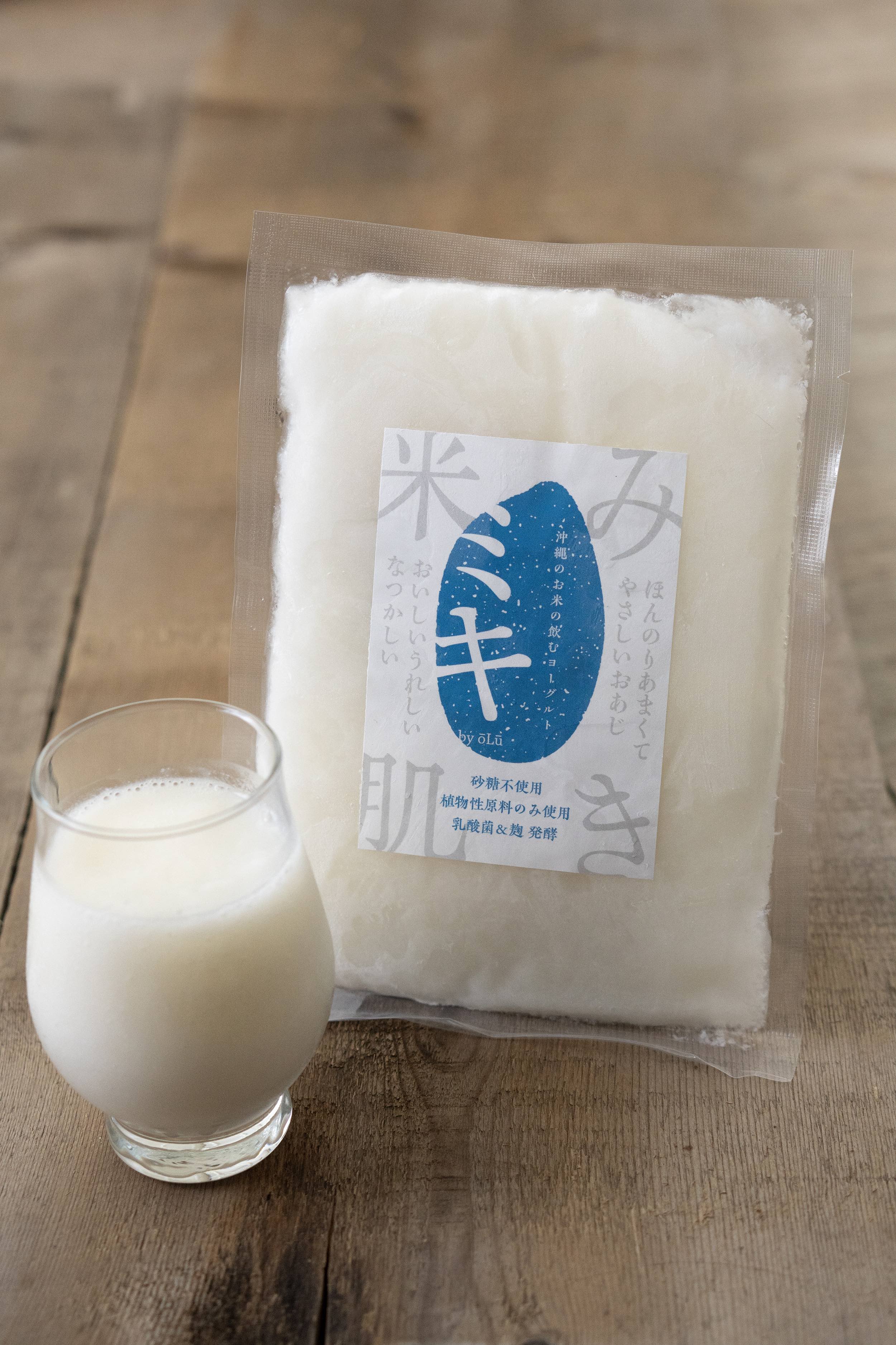 <div class='lum-box'><h4 class='fontColor_blue lum-font-size'>Ryukyu-style Fermented Drink MIKI</h4></div>
        	 	<div class='lum-font-cnt'>Miki is a beverage fermented from rice using koji mold and lactic acid bacteria, passed down through generations in the Ryukyu Islands. By refining the traditional method and employing a two-stage fermentation process with simple ingredients (rice, rice koji, lactic acid bacteria), we've created a product that's not only delicious but also beneficial for health.
✓ Plant-Based ✓ No added sugar ✓ Fermented food ✓ Gluten-free ✓ Dairy-free</div>