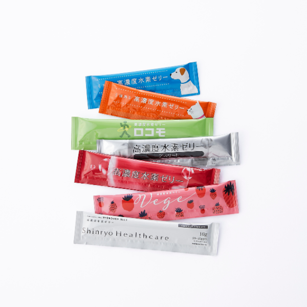 <div class='lum-box'><h4 class='fontColor_blue lum-font-size'>高濃度水素ゼリー</h4></div><div class='lum-font-cnt'>高濃度水素ゼリーは特許技術でたっぷりの水素を閉じ込めた、「水素を食べる」ゼリー型サプリメントです。水素サプリとして日本初の「睡眠の質を高める」機能性表示食品です。ゼリー1本で水素水1リットル分の水素を手軽に摂れるうえ、コラーゲンなども摂ることができます。卸のほか、オリジナル処方のご用命も承ります。</div>