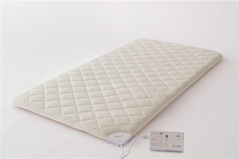 <div class='lum-box'><h4 class='fontColor_blue lum-font-size'>Electric Potential and Thermal Combination Home-Use Medical Device“Puremate f”</h4></div>
        	 	<div class='lum-font-cnt'>Supporting daily healthcare through the power of electric potential and thermal therapy.Electic potential therapy helps relieve chronic constipation,shoulder stiffness,headaches,and insomnia,while  thermal therapy promotes recovery from fatigue,improves blood circulation,and relaxs muscles.
(Medical Device Certification Number:226AKBZX00002000)</div>