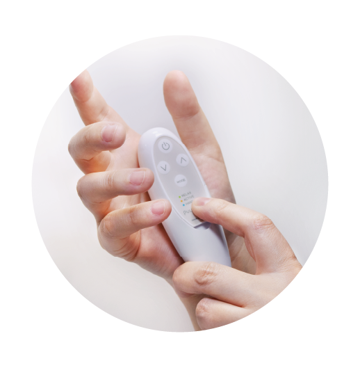 <div class='lum-box'><h4 class='fontColor_blue lum-font-size'>パルスイッチ</h4></div><div class='lum-font-cnt'>手の疲れをケアしたり、気分のスイッチングを手助けするリラクゼーショングッズです。
●ハンドケアモード：手の疲れを独自の波形で刺激し、心地よくほぐします
●リラックスモード：緊張をほぐしたい時、寝ようとする時に
●アクティモード：プレゼン前や試合前、気持ちを集中したい時に
じっくりご体験ください。</div>