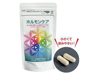 <div class='lum-box'><h4 class='fontColor_blue lum-font-size'>ホルモンケア</h4></div><div class='lum-font-cnt'>エクオール乳酸菌　MADE IN JAPAN</div>