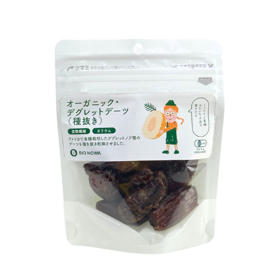 <div class='lum-box'><h4 class='fontColor_blue lum-font-size'>Organic Deglet Noor Dates Pitted</h4></div>
        		 <div class='lum-font-cnt'>Pitted and dried Deglet Noor dates organically grown in the United States.
Naturally rich in dietary fiber and minerals such as potassium and magnesium. These dates can be chopped and baked into bread or sweets, or used as an ingredient in date bars, curries, and stews.</div>