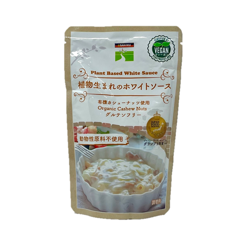 <div class='lum-box'><h4 class='fontColor_blue lum-font-size'>Plant Based White Sauce</h4></div>
        		 <div class='lum-font-cnt'>Made with organic cashews as the base, this simple sauce features domestic brown rice flour, salt, spices, and first-pressed rapeseed salad oil to highlight the natural flavors of the ingredients. Finished with a rustic taste, it allows you to season pasta, stews, and gratins to your liking. It's also delicious simply poured over warm vegetables like broccoli, carrots, and potatoes.</div>