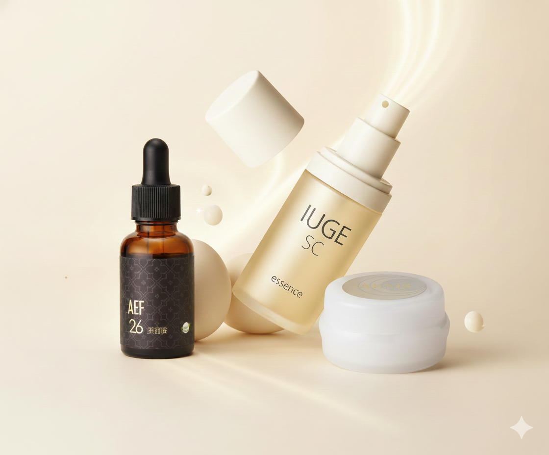 <div class='lum-box'><h4 class='fontColor_blue lum-font-size'>【卵殻膜の力】イユーエッセンス・AEM8・AEF26</h4></div><div class='lum-font-cnt'>古来より皮膚の再生力を高めるとされる「卵殻膜」を贅沢に配合した化粧品シリーズです。エラスチン、コラーゲン、ヒアルロン酸、アミノ酸など、肌の構成に欠かせない美容成分を豊富に含み、年齢とともに失われがちなハリと弾力をしっかりとサポート。素肌本来の力を引き出し、ふっくらとした若々しい印象へ導きます。</div>