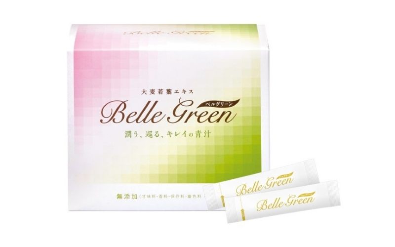 <div class='lum-box'><h4 class='fontColor_blue lum-font-size'>Belle green (3g x 30sticks)</h4></div>
        		<div class='lum-font-cnt'>"Belle" means beautiful in French. This green powder is to wake up beauty still asleep and bring out the true beauty you have. The vitamins, minerals and 50+ active nutrients in fresh barley grass support healthy beauty. The beauty essence in marine collagen peptide, plant placenta and coix seed extract supports skin texture and elasticity. The cleansing effect of fermented plant extracts, LAB (Lactic acid bacterium), Dried yeast supports eliminating waste inside the body.</div>