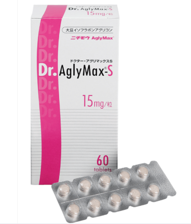 <div class='lum-box'><h4 class='fontColor_blue lum-font-size'>ドクター・アグリマックスS 15mg/粒（60粒入）</h4></div><div class='lum-font-cnt'>医療応用を前提に開発された、ピュアな大豆イソフラボン「AglyMax®」配合の医療機関向けサプリメントです。独自の麹菌発酵技術でアグリコン化して吸収性を高めており、婦人科など多くのクリニックで採用されています。1粒にアグリコン型イソフラボンを15mg含有しています。</div>